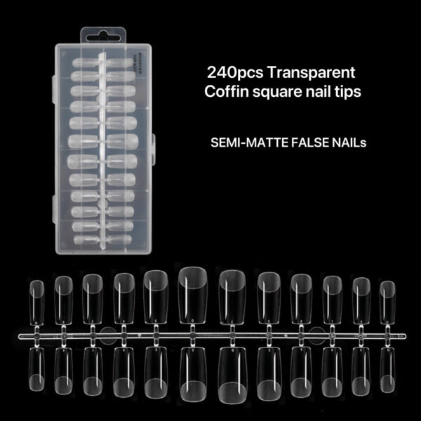 240pcs Coffin Square