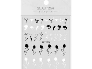 BLACK FLOWER STICKER