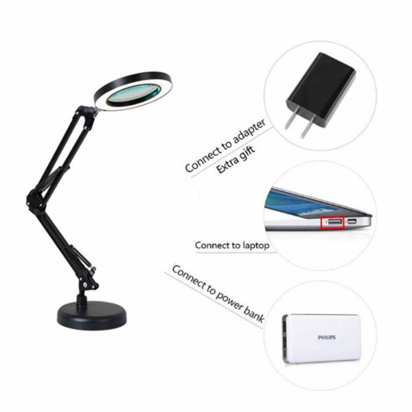 Table Lamp with magnifying - Image 2