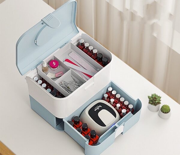 Nail Storage Box Blue