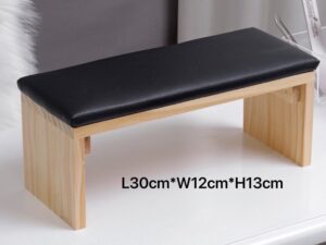 Wood Leather Nail Hand Rest Pillow