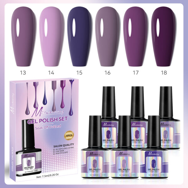 MISSCHEERING 6PCS GEL POLISH G503