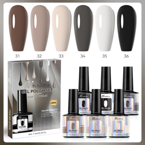MISSCHEERING 6PCS GEL POLISH G506