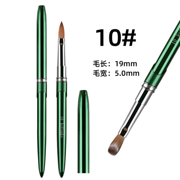 Kolinsky Acrylic Brush Green - Image 2