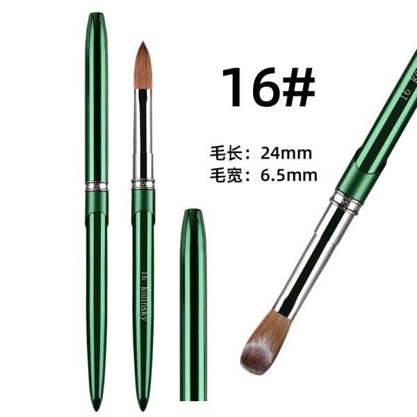 Kolinsky Acrylic Brush Green - Image 5